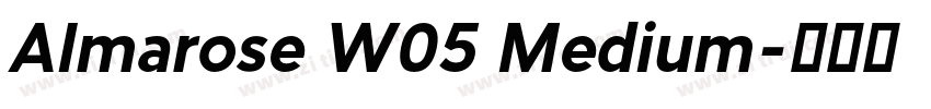 Almarose W05 Medium字体转换